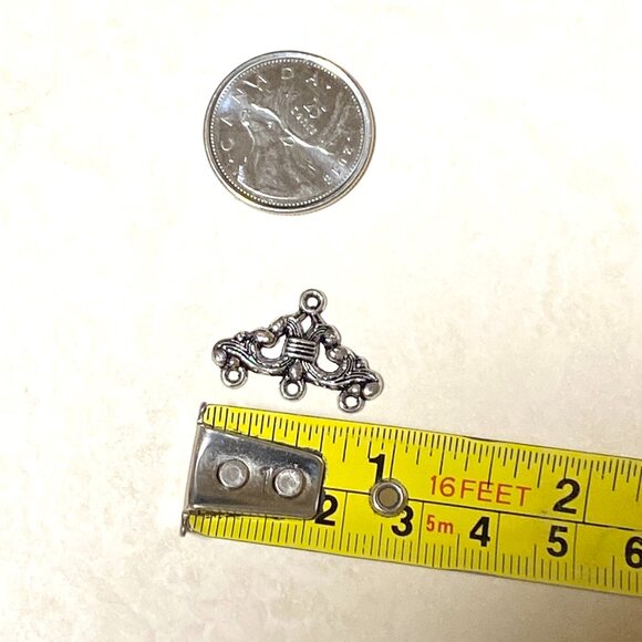 3/10$, 3 to 1 Silver Color Connector for Jewelry Making, DIY Projects - Picture 4 of 5
